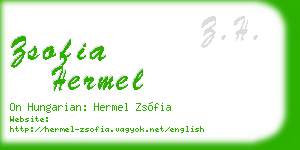 zsofia hermel business card